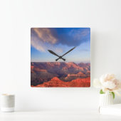 壮大な日没 スクエア壁時計 (ホーム)