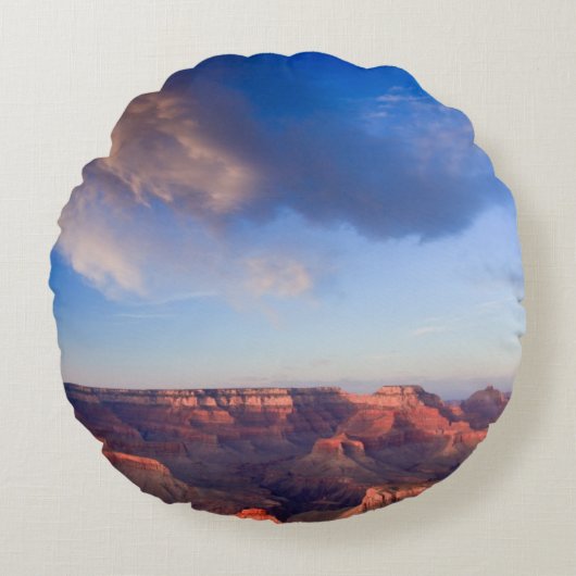 壮大な日没 ラウンドクッション (正面)