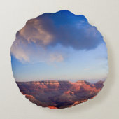 壮大な日没 ラウンドクッション (裏面)