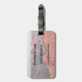 壮大な日没 ラゲッジタグ (裏面縦)