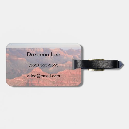 壮大な日没 ラゲッジタグ (裏面横)