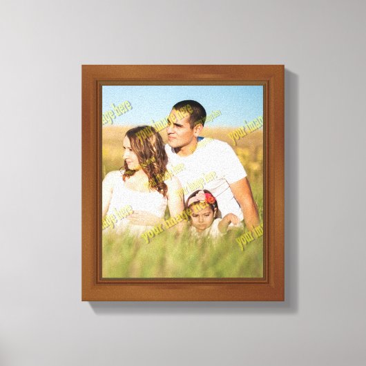 壮大な木枠の美しい驚空白のき キャンバスプリント (正面)