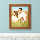 壮大な木枠の美しい驚空白のき キャンバスプリント (インサイチュ (ウッドフロア))