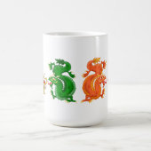 壮大な東洋のドラゴン コーヒーマグカップ (中央)