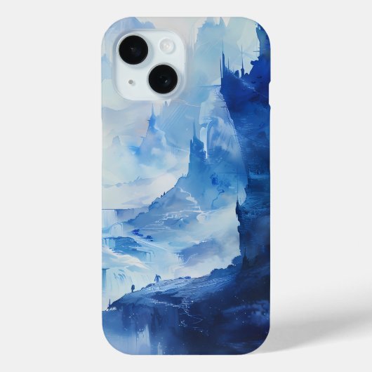 壮大な氷に閉ざされた山々のスマホケース Case-Mate iPhoneケース (裏面)