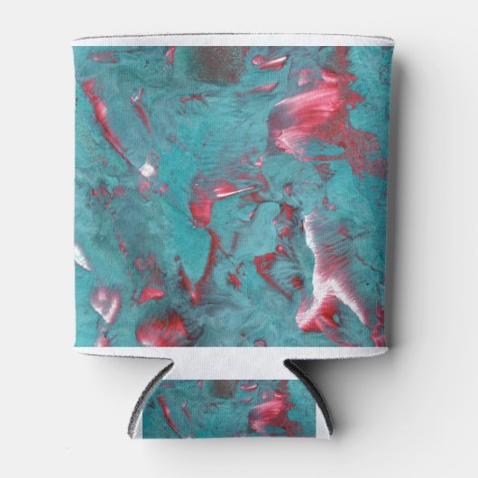 壮大な渦巻き大理石 缶クーラー (正面)