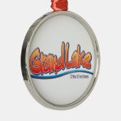 壮大な湖のOkのオーナメント メタルオーナメント (右)