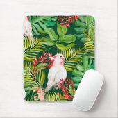 壮大な熱帯植物と鳥のレギングバブ マウスパッド (マウス)