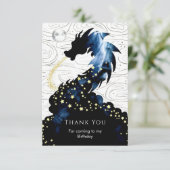 壮大な神話のドラゴンの誕生日 サンキューカード (スタンド正面)