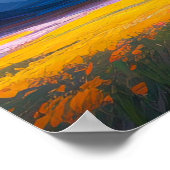 壮大な空の下の黄金の夢の風景 ポスター (角)