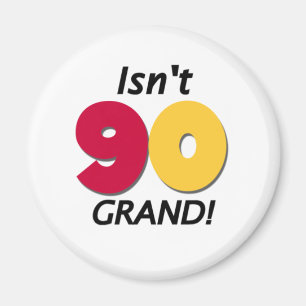 壮大な第90誕生日 マグネット