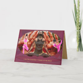 壮大な精神的な瞑想 サンキューカード