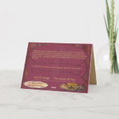 壮大な精神的な瞑想 サンキューカード (裏面)