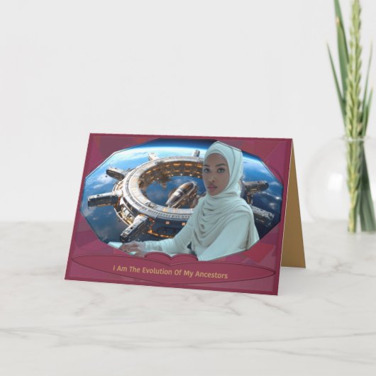 壮大な精神的な瞑想 サンキューカード (正面)