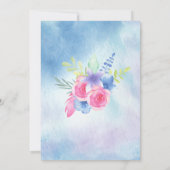 壮大な結婚フローラの誓いラブリビング 招待状 (裏面)