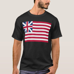 壮大な英国旗大陸色 Tシャツ