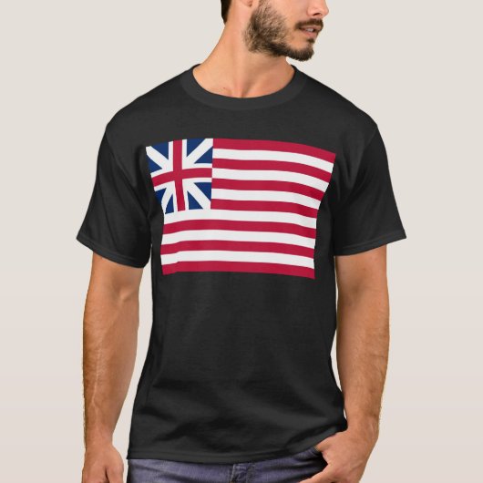 壮大な英国旗大陸色 Tシャツ (正面)