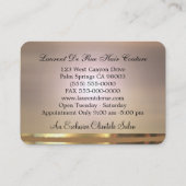 壮大な蘭の円形の端の優雅 名刺 (裏面)