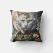 壮大な装甲猫戦士 クッション (正面)