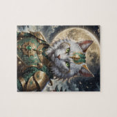 壮大な装甲猫戦士 ジグソーパズル (横)