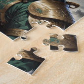 壮大な装甲猫戦士 ジグソーパズル (側面)