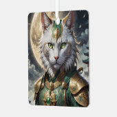 壮大な装甲猫戦士 メタルオーナメント (正面左)