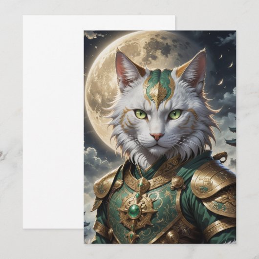 壮大な装甲猫戦士 招待状 (正面/裏面)