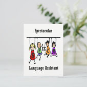 壮大な言語病理学助手 ポストカード (スタンド正面)