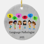 壮大な言語病理学者の子供たち セラミックオーナメント (裏面)