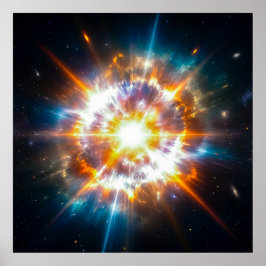 壮大な超新星 宇宙の大爆発 深宇宙 ポスター