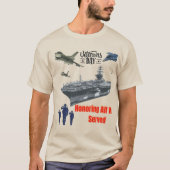 壮大な軍の砂に敬意を表す Tシャツ (正面)