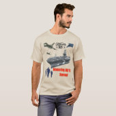 壮大な軍の砂に敬意を表す Tシャツ (正面フル)
