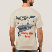 壮大な軍の砂に敬意を表す Tシャツ (裏面)