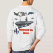 壮大な軍隊のホワイト Tシャツ (裏面)