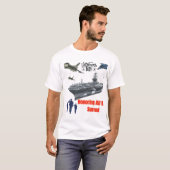 壮大な軍隊のホワイト Tシャツ (正面フル)