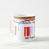 壮大な連合運河のルートマップ(4)の1 マグカップ (正面左)