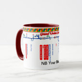 壮大な連合運河のルートマップ(4)の1 マグカップ (正面左)