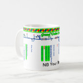 壮大な連合運河のルートマップ(4)の1 マグカップ (正面左)