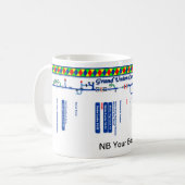 壮大な連合運河のルートマップ(4)の1 マグカップ (正面左)