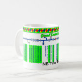 壮大な連合運河のルートマップ(4)の2 マグカップ (正面左)