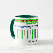 壮大な連合運河のルートマップ(4)の4 マグカップ (正面左)