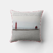 壮大な避難所桟橋ライト-装飾用クッション クッション (裏面)