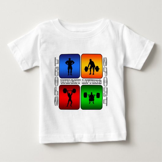 壮大な重量挙げ ベビーTシャツ (正面)