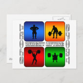 壮大な重量挙げ ポストカード (正面/裏面)