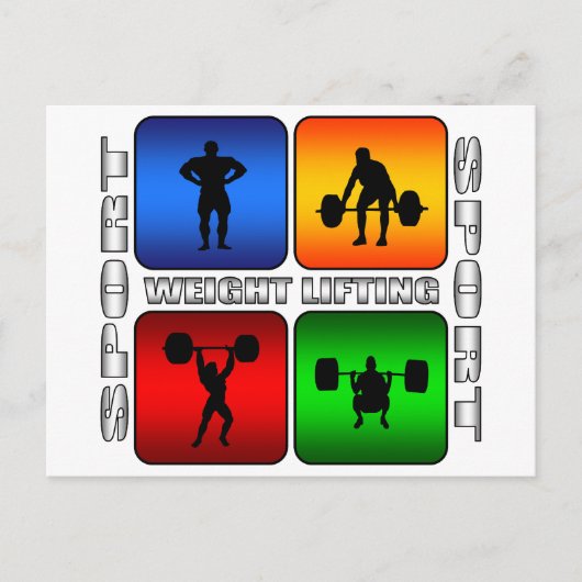壮大な重量挙げ ポストカード (正面)