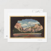 壮大な門からの公園の眺め ポストカード (正面/裏面)