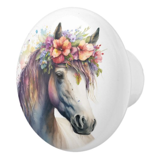 壮大な馬 セラミックノブ (右)