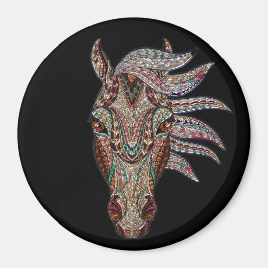 壮大な馬 マグネット (正面)