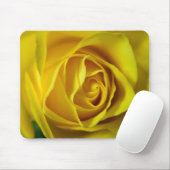 壮大な黄色のローズマクロ写真 マウスパッド (マウス)