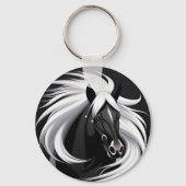 壮大な黒馬 キーホルダー (裏面)